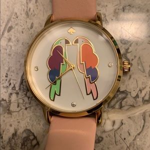 Kate Spade Parrots Pink Leather Watch